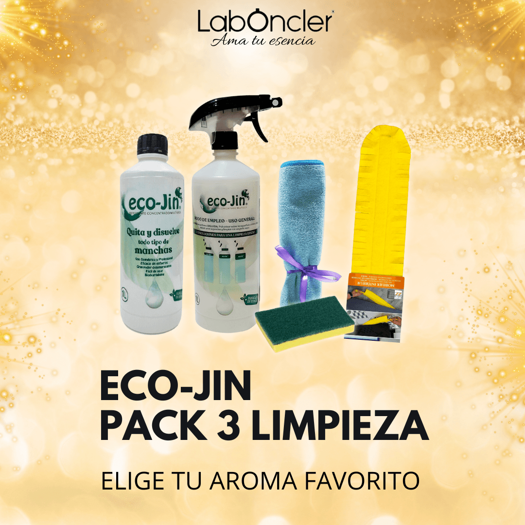 Pack limpieza 3 Eco-Jin conjunto productos ecológicos