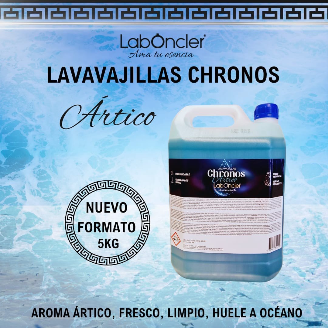 Chronos Ártico 5Kg lavavajillas concentrado receta griega