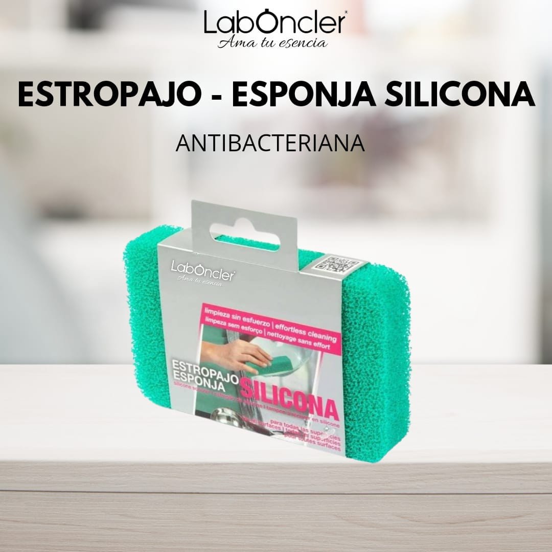 Estropajo de silicona antibacterias reutilizable Laboncler