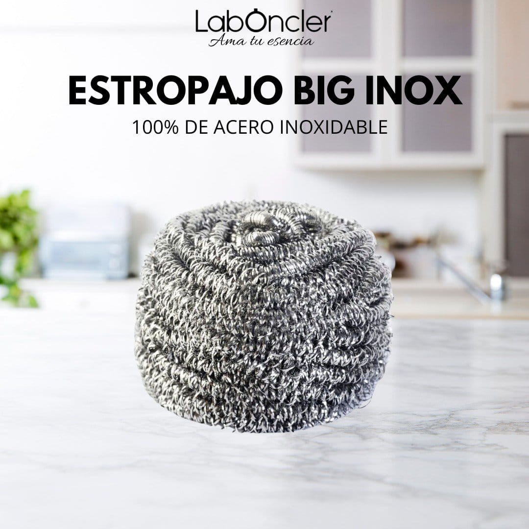 Estropajo Big Inox acero inoxidable 42g para grasa incrustada