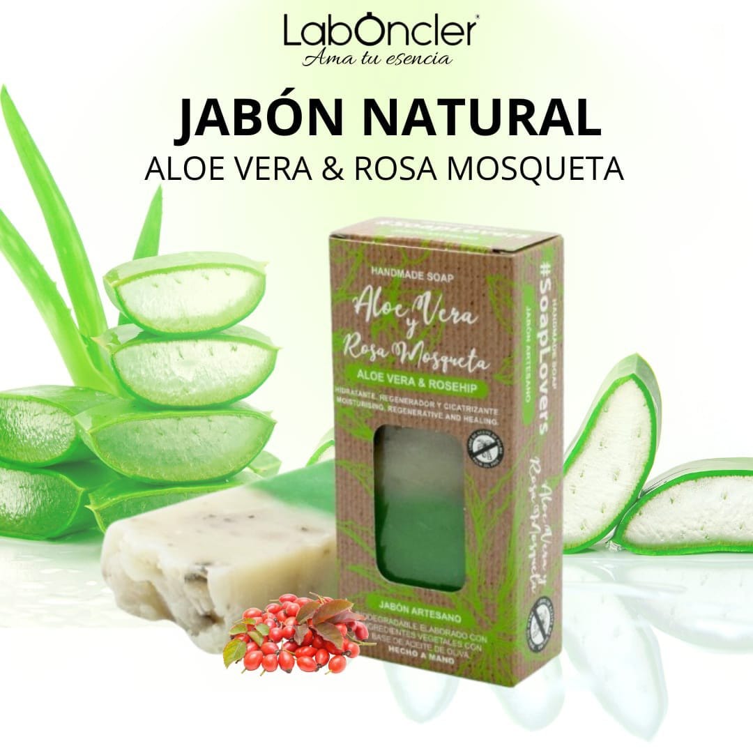 Jabón Aloe Vera y Rosa Mosqueta