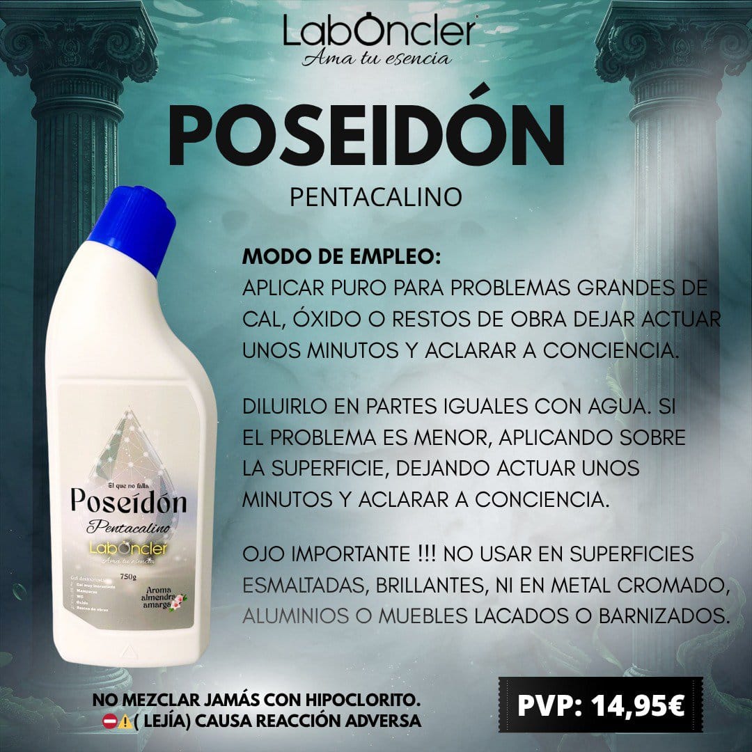 Poseidón Gel Desincrustante WC - Imagen 6