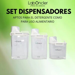 Set Dispensadores Detergente y Alimentario