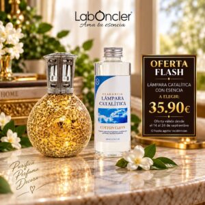 Lámpara catalitica más esencia de 200 ml aroma a elegir